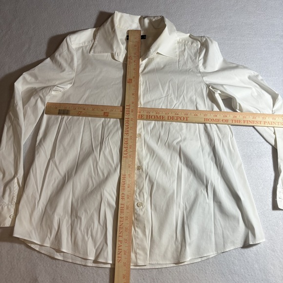 Lafayette 148 Shirt Womens 6 Button Up Long Sleeve Stretch Classic Work Top - Picture 4 of 6